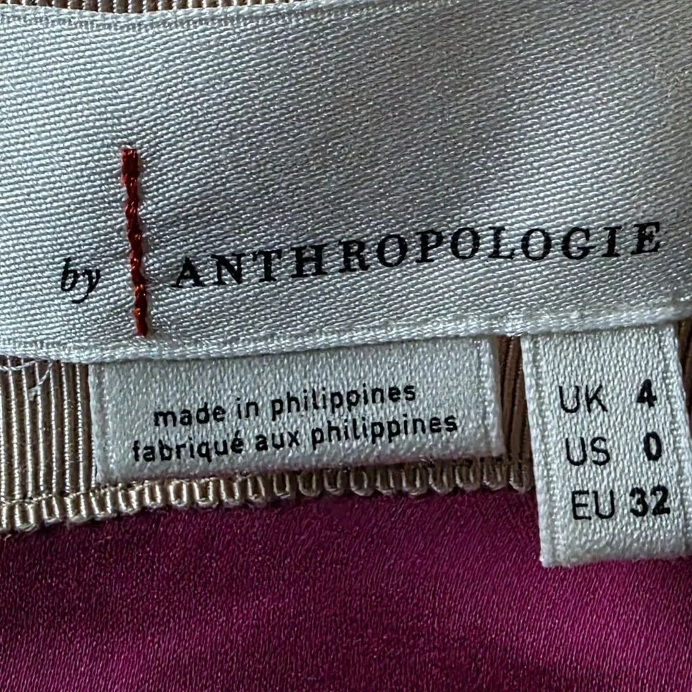 NEW ANTHROPOLOGIE ( 0 ) Marie Sequin in White Gold Tone Floral